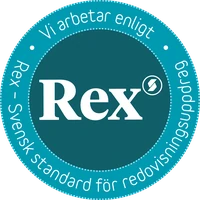 Vi arbetar enligt Rex – Svensk standard för redovisningsuppdrag