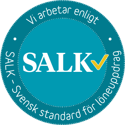 Vi arbetar enligt SALK – Svensk standard för löneuppdrag